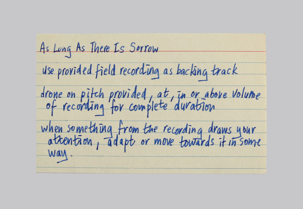 a picture of the score for As Long As There Is Sorrow